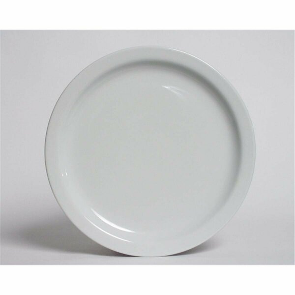 Tuxton China Colorado 6.5 in. Plate - Porcelain White - 3 Dozen CLA-064